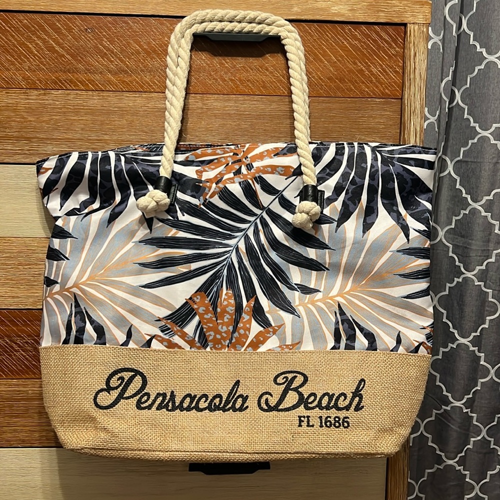 Floral canvas bag